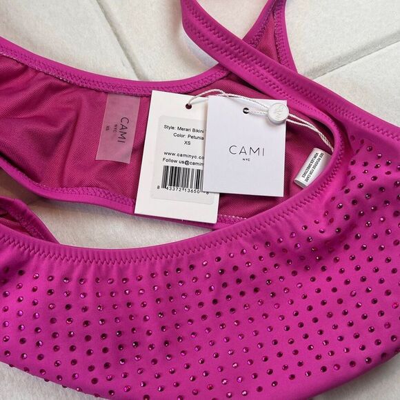 NWT Cami NYC Merari and Merelis High Waist Crystal Bikini Set NWT XS S - Picture 12 of 13